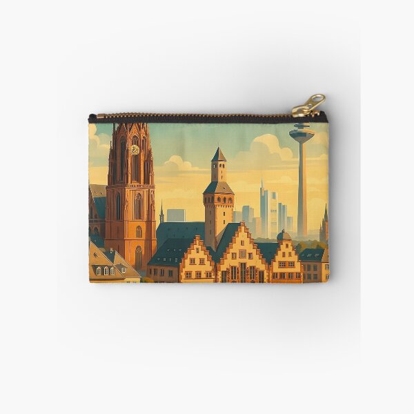 Item preview, Greetings from FRANKFURT Germany - Modern Colorful City View designed and sold by Earth Celebration Designs.