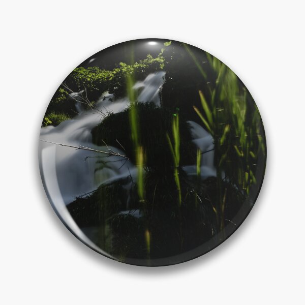 Item preview, Through the Reeds – Hidden Waterfall Flow in Wild Nature designed and sold by Ellaire.