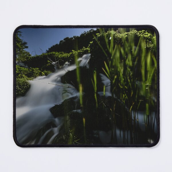 Item preview, Through the Reeds – Hidden Waterfall Flow in Wild Nature designed and sold by Ellaire.