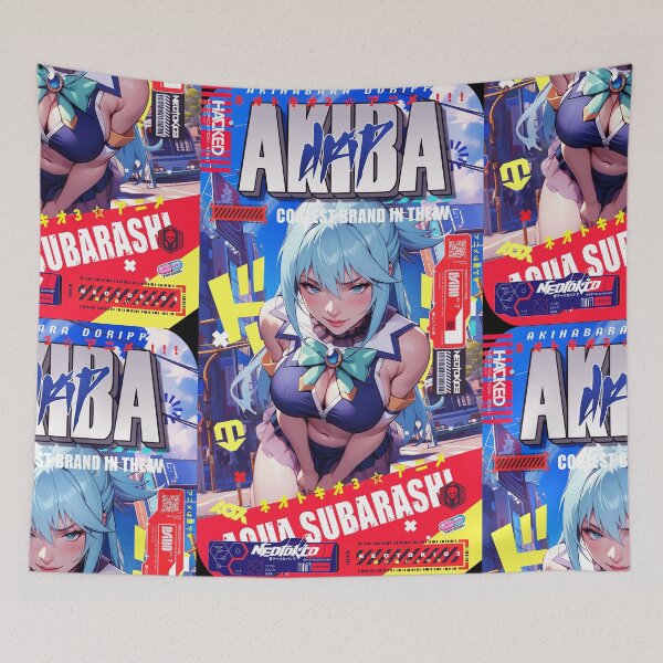 Item preview, AQUA アクア IS SUBARASHII | GODDESS IN AKIHABARA V.1 | AAMAZING One of Kind Anime Manga Urban Street Wear Design designed and sold by AKIBA DRIP.