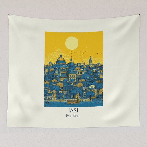 Item preview, Iași Romania Poster | Palace of Culture & Moldavia Art designed and sold by TuncGK.