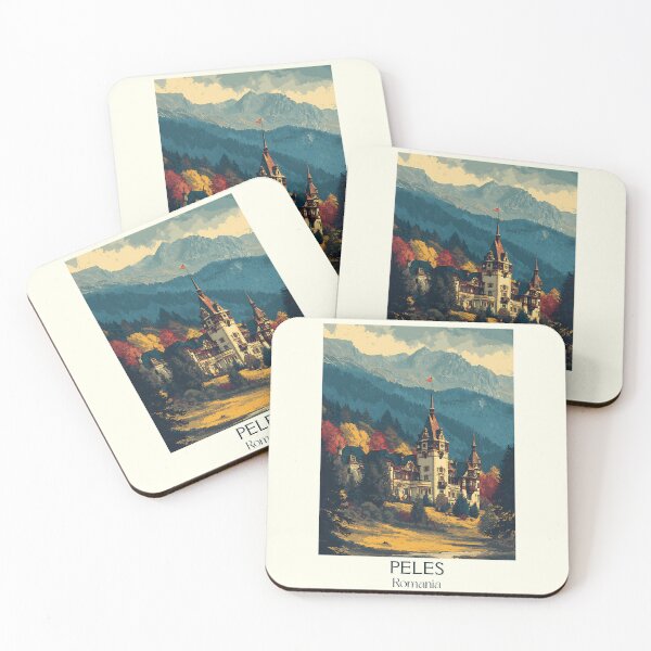 Item preview, Peleș Castle Romania Poster | Fairytale Sinaia Castle Art designed and sold by TuncGK.