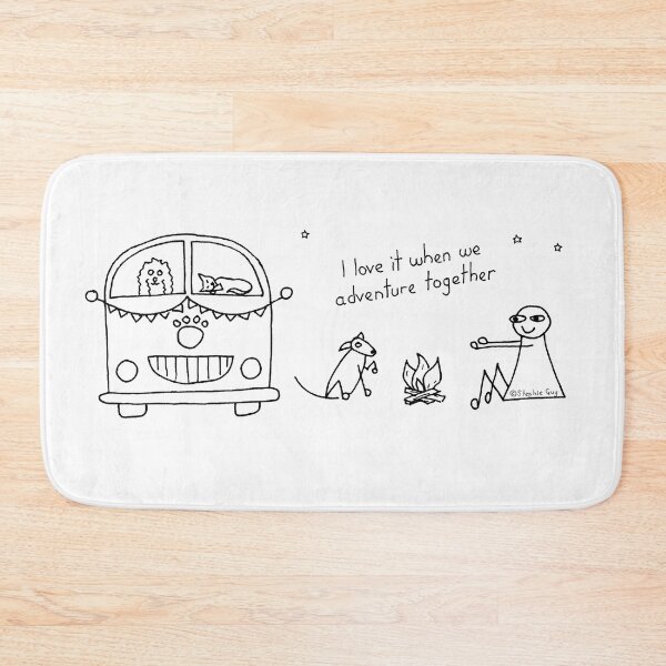 Item preview, Campervan Life with Dogs and Cats - I Love It When We Adventure Together designed and sold by Stephie Guy | The Shouty-Barky Dog Lady.