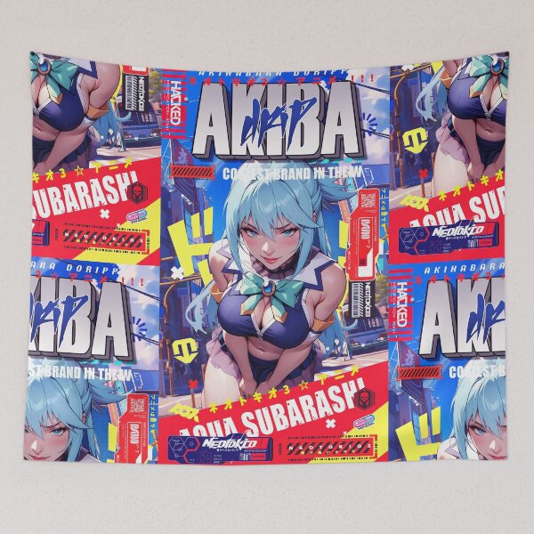 Item preview, AQUA アクア IS SUBARASHII | GODDESS IN AKIHABARA V.2 | AAMAZING One of Kind Anime Manga Urban Street Wear Design designed and sold by AKIBA DRIP.
