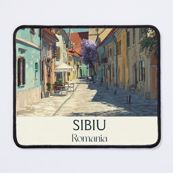 Item preview, Sibiu Romania Poster | Charming Transylvania Old Town Art designed and sold by TuncGK.