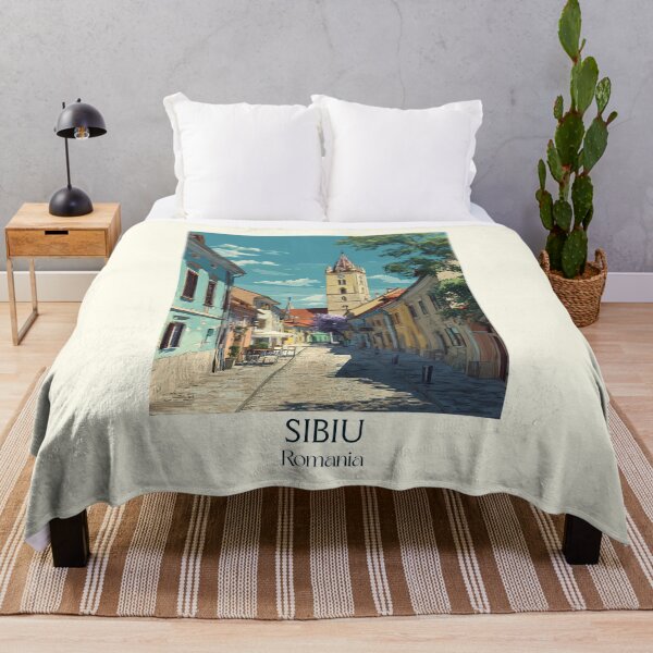 Item preview, Sibiu Romania Poster | Charming Transylvania Old Town Art designed and sold by TuncGK.