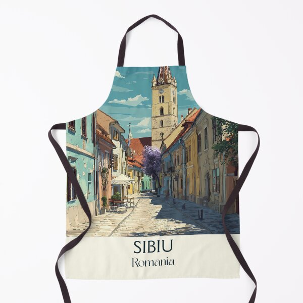 Item preview, Sibiu Romania Poster | Charming Transylvania Old Town Art designed and sold by TuncGK.