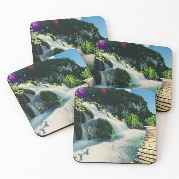 Item preview, Boardwalk to Serenity – Waterfall Path Through Nature's Heart designed and sold by Ellaire.