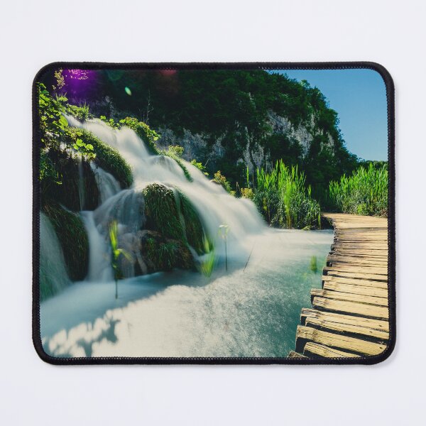 Item preview, Boardwalk to Serenity – Waterfall Path Through Nature's Heart designed and sold by Ellaire.