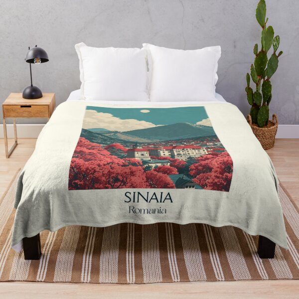 Item preview, Sinaia Romania Poster | Carpathian Mountain Resort & Blossom Art designed and sold by TuncGK.