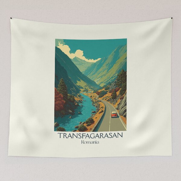 Item preview, Transfăgărășan Romania Poster | Epic Mountain Highway & Road Trip Art designed and sold by TuncGK.