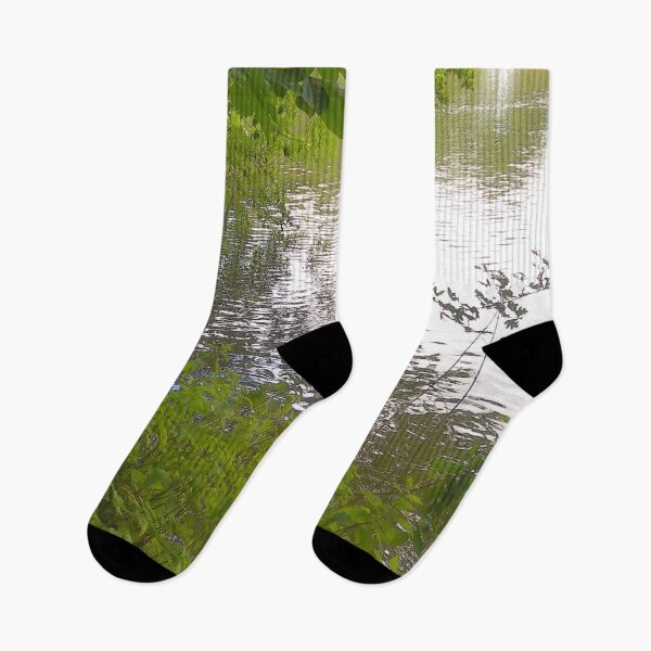 Item preview, Tranquil Riverbank in Spring Green designed and sold by Elo_o.