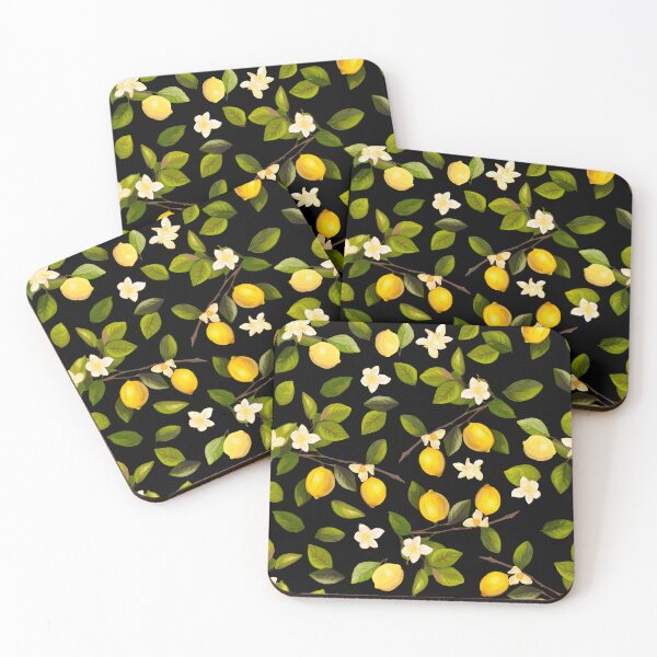 Item preview, Lemon Branches on Black designed and sold by missdebi27.