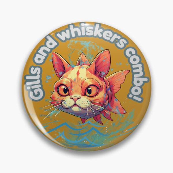 Item preview, Gills and whiskers combo! Colourful  funny sayings tee designed and sold by JumWow.