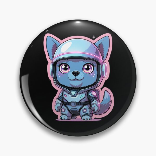 Item preview, Kawaii Space Dog in Futuristic Suit designed and sold by Color Drift.