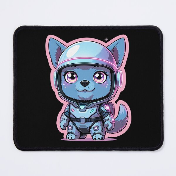 Item preview, Kawaii Space Dog in Futuristic Suit designed and sold by Color Drift.