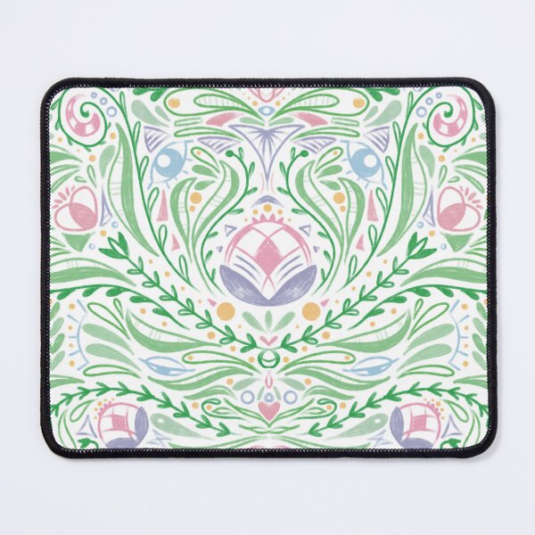 Item preview, Moravian Folk Flower Pattern – Bohemian Symmetrical Floral Design designed and sold by marie-inks.