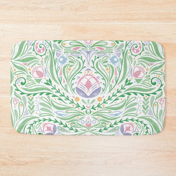 Item preview, Moravian Folk Flower Pattern – Bohemian Symmetrical Floral Design designed and sold by marie-inks.