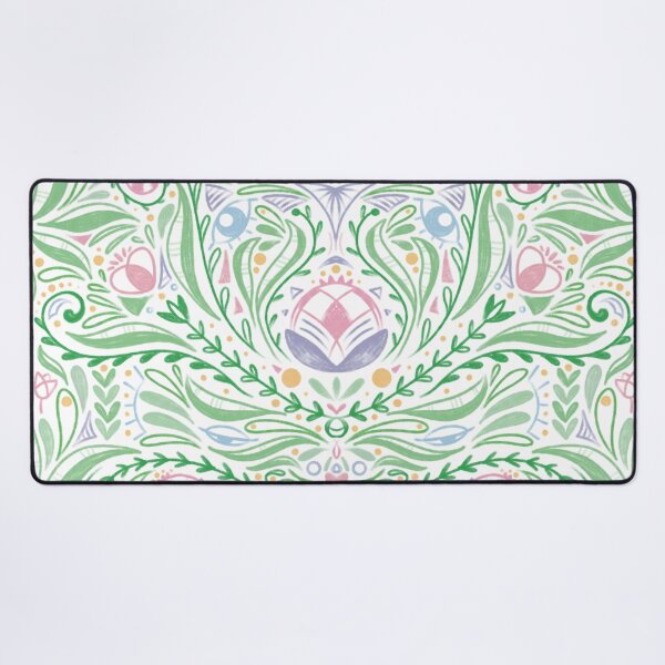 Item preview, Moravian Folk Flower Pattern – Bohemian Symmetrical Floral Design designed and sold by marie-inks.