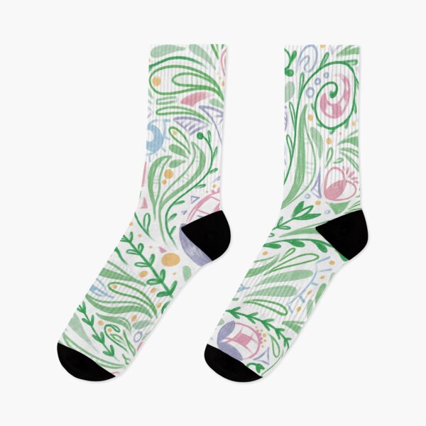 Item preview, Moravian Folk Flower Pattern – Bohemian Symmetrical Floral Design designed and sold by marie-inks.