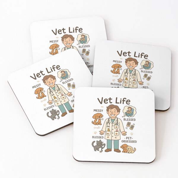 Item preview, Vet life - messy, stressy, blessed, pet obsessed designed and sold by Bettybee00.