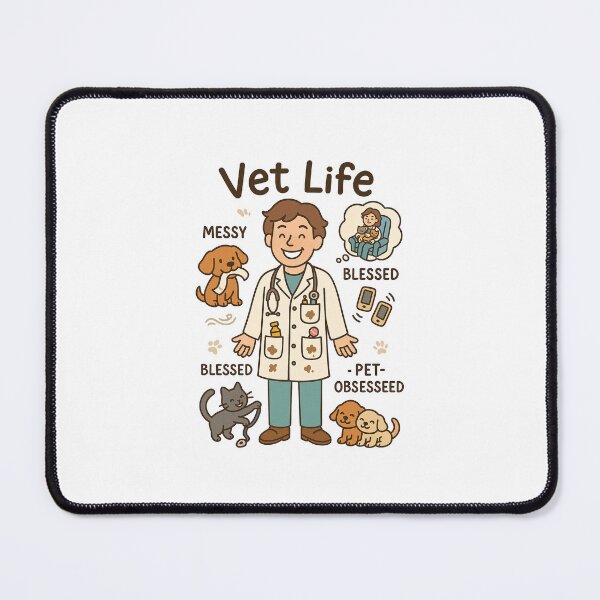 Item preview, Vet life - messy, stressy, blessed, pet obsessed designed and sold by Bettybee00.