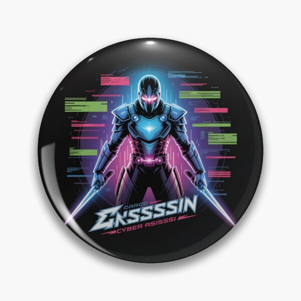 Item preview, Cyber Assassin Gamer – Neon Sci-Fi Gaming T-Shirt designed and sold by KostekShop.