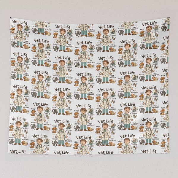 Item preview, Vet life - messy, stressy, blessed, pet obsessed designed and sold by Bettybee00.