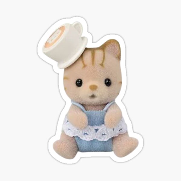 Item preview, Striped Calico Critter Cat designed and sold by lizziesartshop.