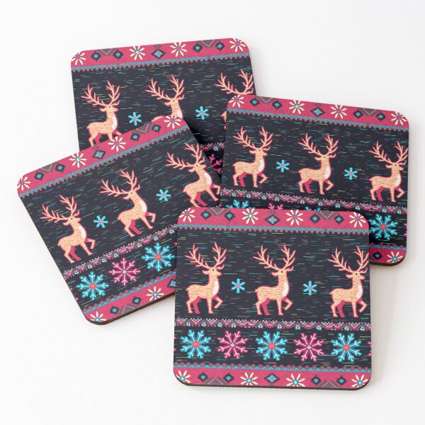 Item preview, Retro Knit Vibes – Bright Ugly Christmas Pattern designed and sold by Pixel  Playground.