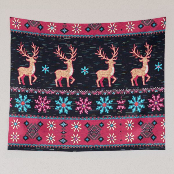 Item preview, Retro Knit Vibes – Bright Ugly Christmas Pattern designed and sold by Pixel  Playground.