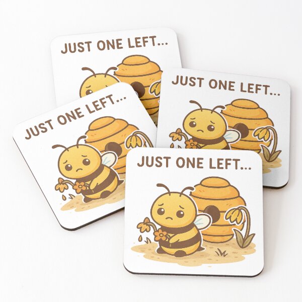 Item preview, Just One Left – Lonely Bee with Final Flower designed and sold by Lacritsa .