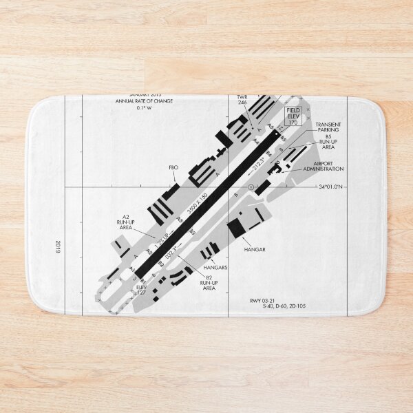 Item preview, Santa Monica Airport Diagram designed and sold by mk1tiger.