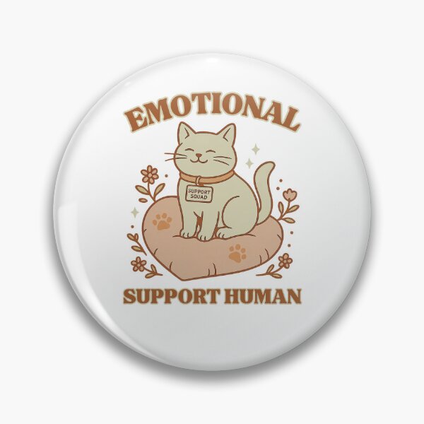 Item preview, Emotional Support Human Cat: Mental Health Pet Parent Art designed and sold by elynne9.