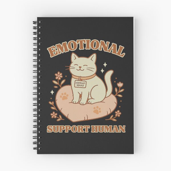 Item preview, Emotional Support Human Cat: Mental Health Pet Parent Art designed and sold by elynne9.