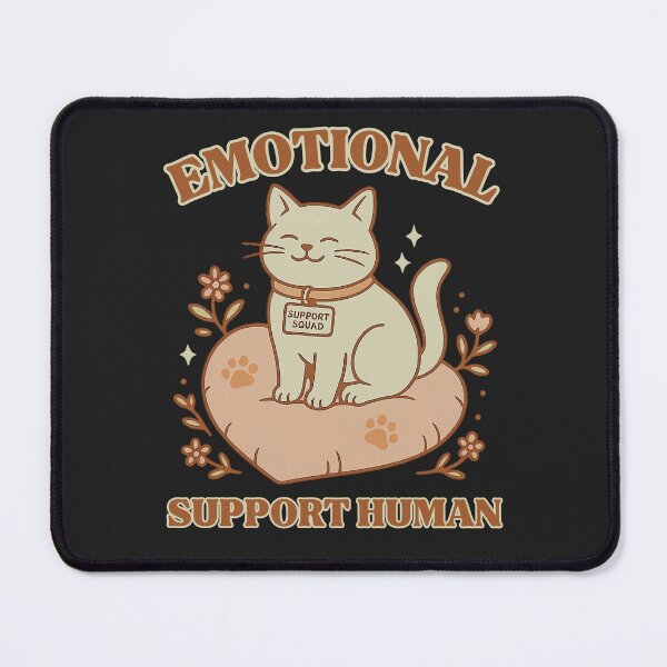 Item preview, Emotional Support Human Cat: Mental Health Pet Parent Art designed and sold by elynne9.