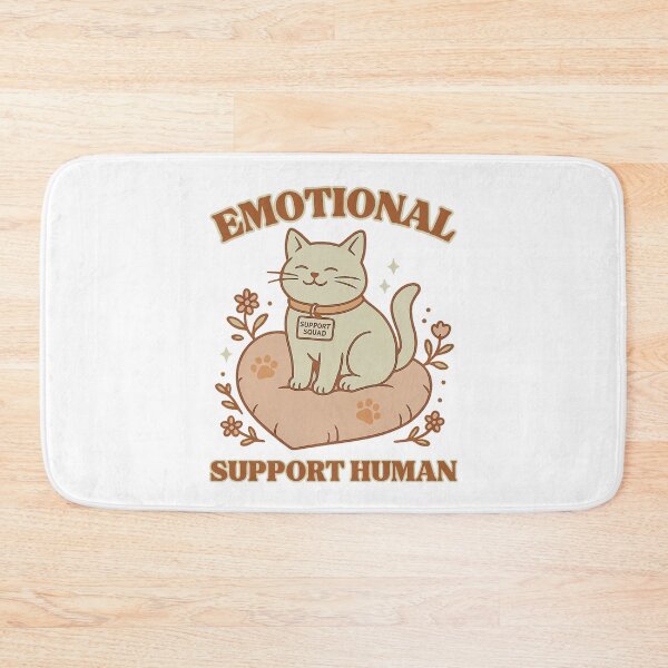 Item preview, Emotional Support Human Cat: Mental Health Pet Parent Art designed and sold by elynne9.
