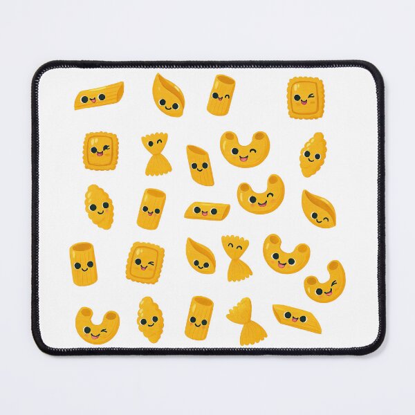 Item preview, Kawaii Smiling Pasta Shapes Cute Food Illustration designed and sold by ArtfulWeave.
