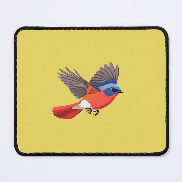Item preview, The Blue-fronted Redstart - Minimalist Redstart Art designed and sold by TheArtEngineer.