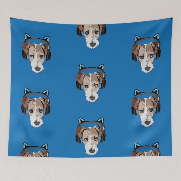 Item preview, Stephen, el perro DJ de pelo duro - Retrato de mascota designed and sold by Vector Woofs.