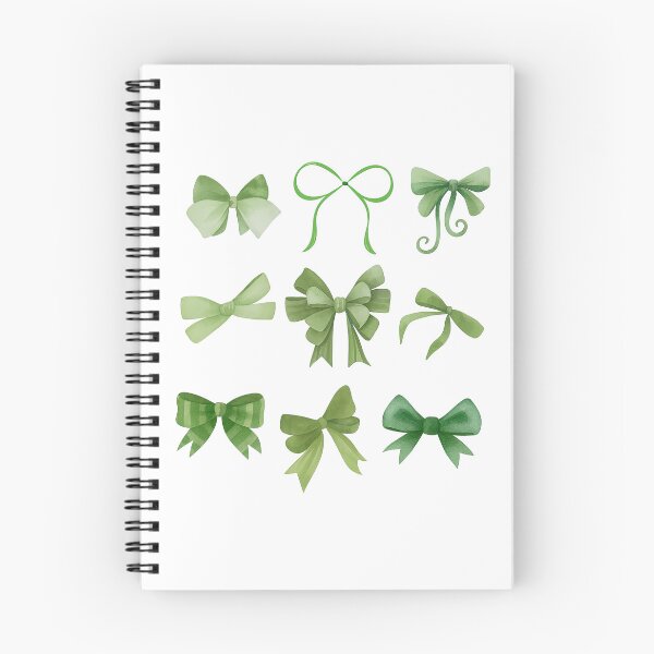 Item preview, Green Watercolor Ribbon Bow Set Cute Clipart designed and sold by ArtfulWeave.