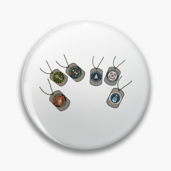 Item preview, Dog Tags Military Marines Army Navy Coast Guard  Airforce Space Force  designed and sold by DazinMerchDeals.