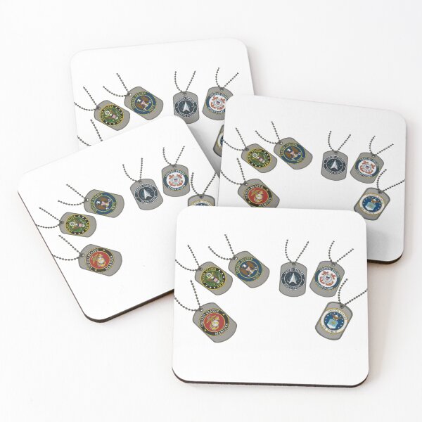 Item preview, Dog Tags Military Marines Army Navy Coast Guard  Airforce Space Force  designed and sold by DazinMerchDeals.