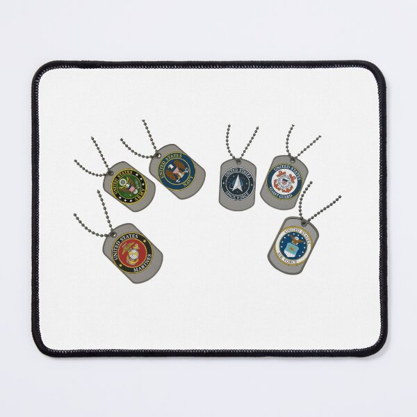 Item preview, Dog Tags Military Marines Army Navy Coast Guard  Airforce Space Force  designed and sold by DazinMerchDeals.