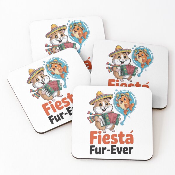 Item preview, Hamster and Goldfish Fiesta Band Art designed and sold by Petpixy.