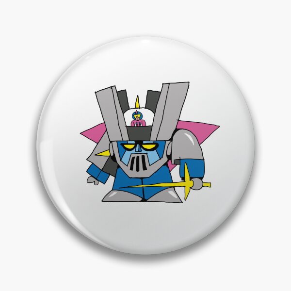 Artikelvorschau, Chibi Knight Mecha – Retro-Roboterkrieger Sticker entworfen und verkauft von hoggylorente.
