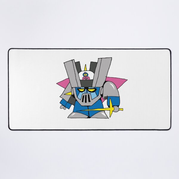 Item preview, Chibi Knight Mecha – Retro Robot Warrior Sticker designed and sold by hoggylorente.