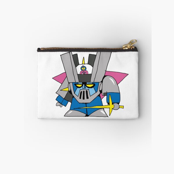 Item preview, Chibi Knight Mecha – Retro Robot Warrior Sticker designed and sold by hoggylorente.