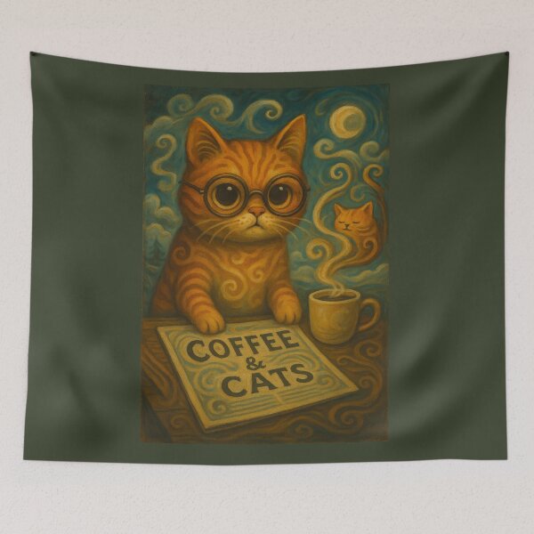 Item preview, Coffee cat designed and sold by LittleCountess.