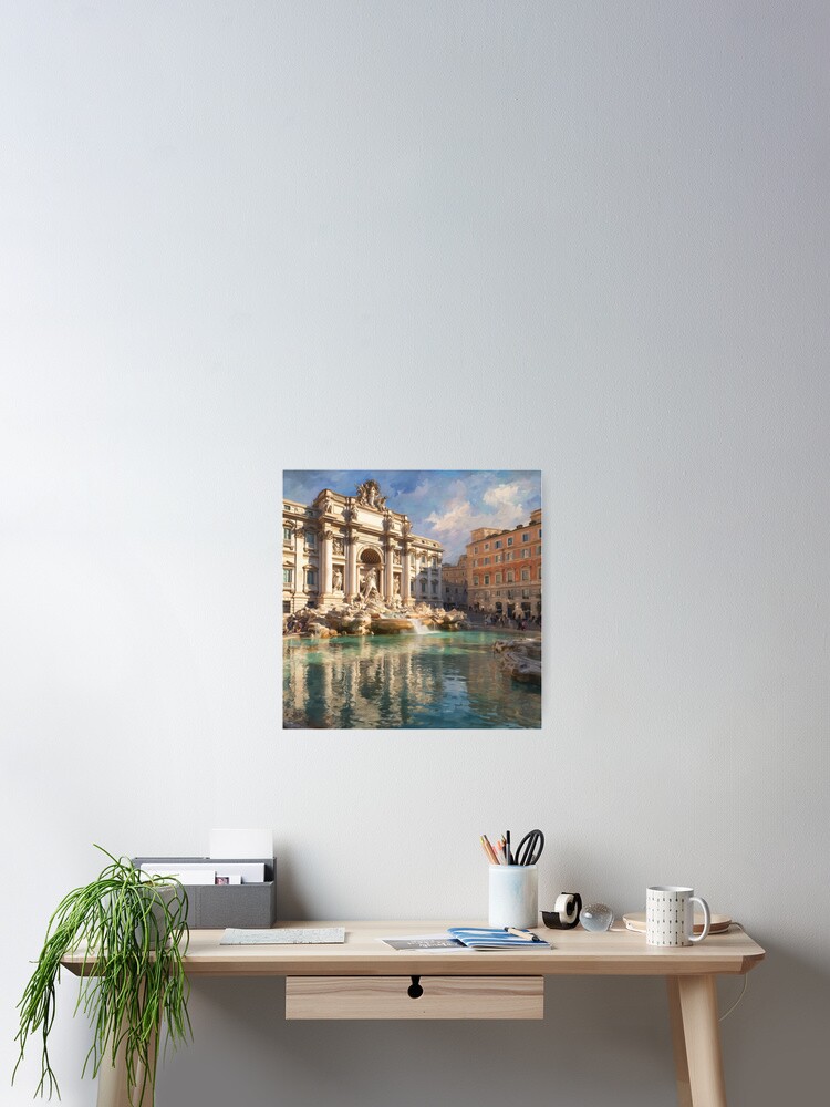 Thumbnail 2 of 3, Poster, Trevi Fountain, Rome designed and sold by Rtymer.
